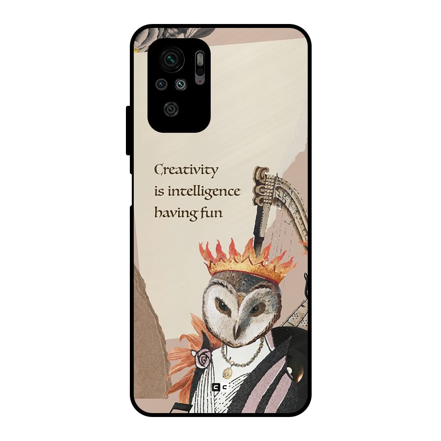 Creativity Intelligence Metal Back Case for Redmi Note 10S