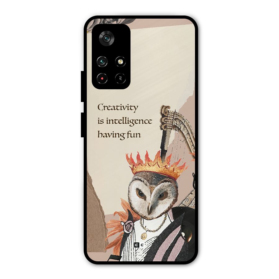 Creativity Intelligence Metal Back Case for Redmi Note 11T 5G