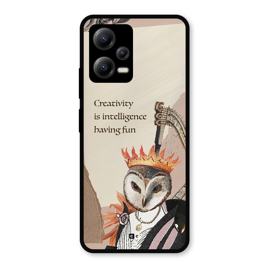 Creativity Intelligence Metal Back Case for Redmi Note 12 5G