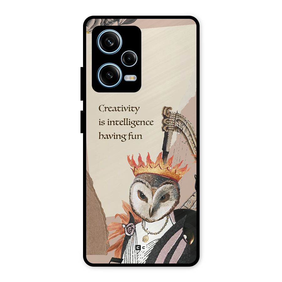 Creativity Intelligence Metal Back Case for Redmi Note 12 Pro