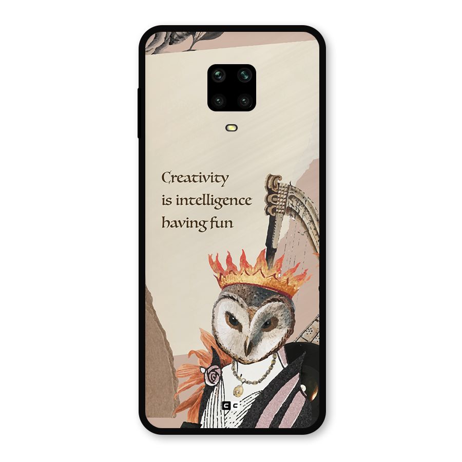 Creativity Intelligence Metal Back Case for Redmi Note 9 Pro