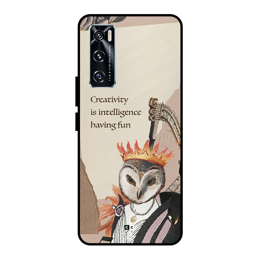 Creativity Intelligence Metal Back Case for Vivo V20 SE