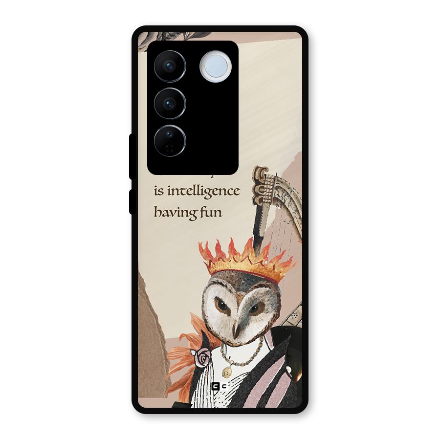 Creativity Intelligence Metal Back Case for Vivo V27 Pro