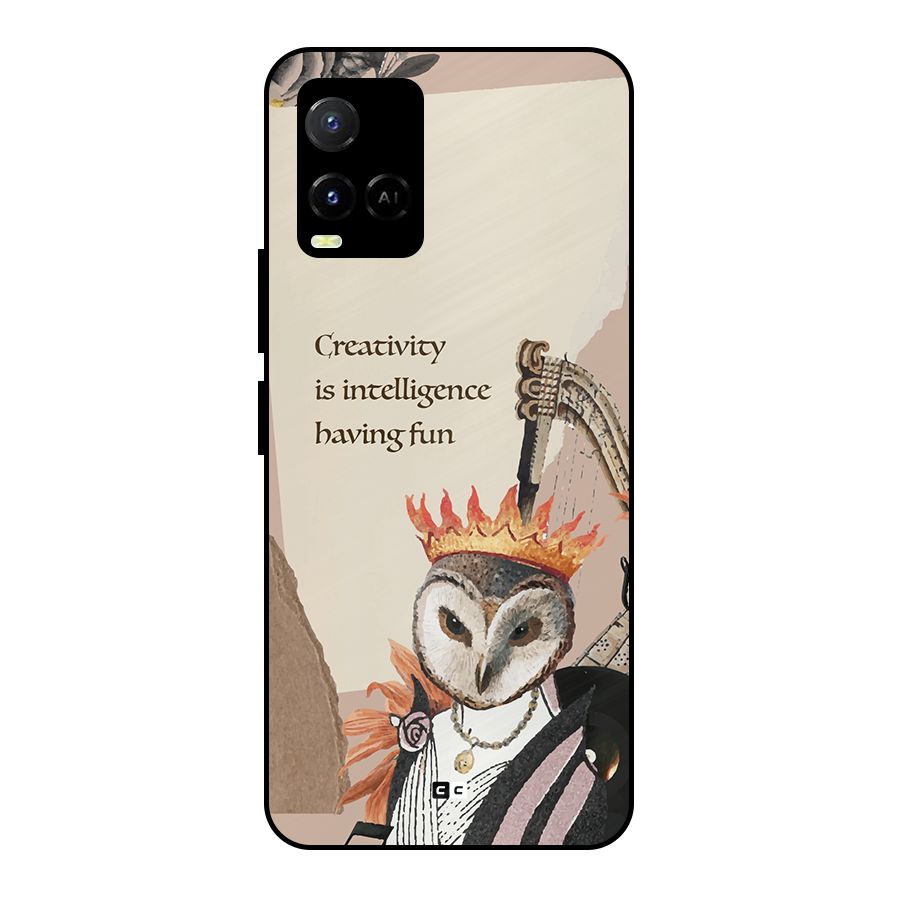Creativity Intelligence Metal Back Case for Vivo Y33s
