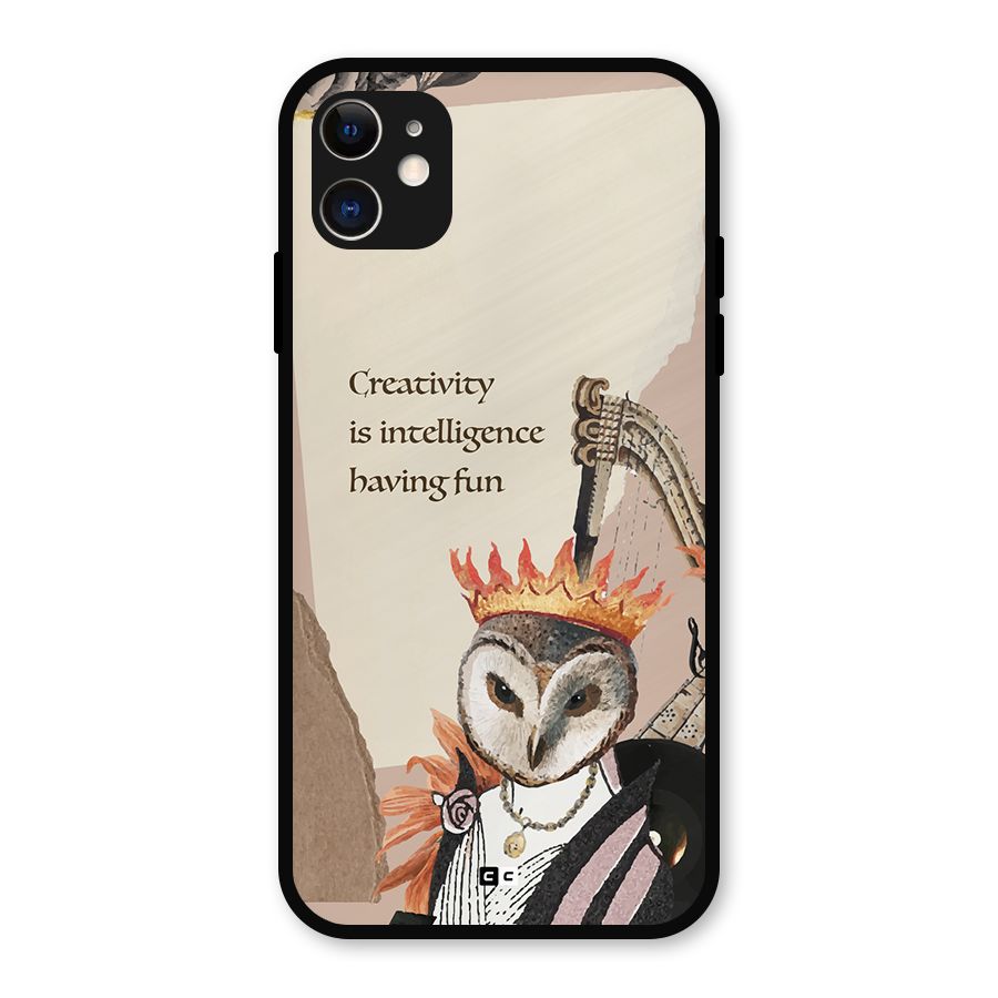 Creativity Intelligence Metal Back Case for iPhone 11