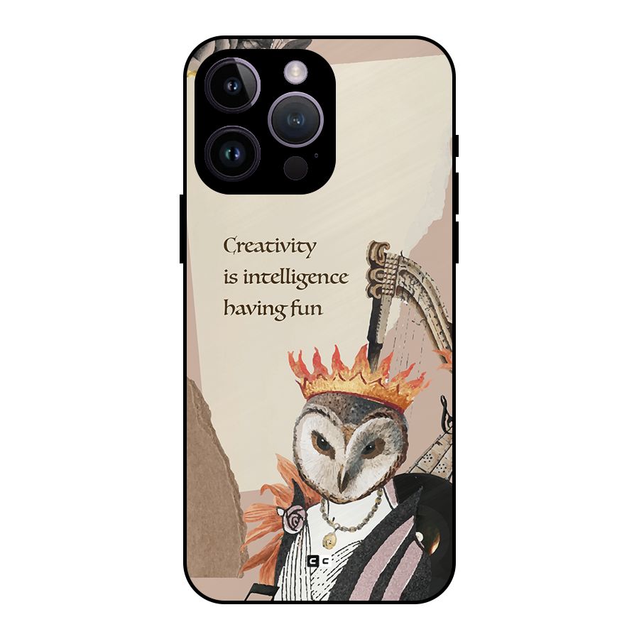 Creativity Intelligence Metal Back Case for iPhone 14 Pro Max