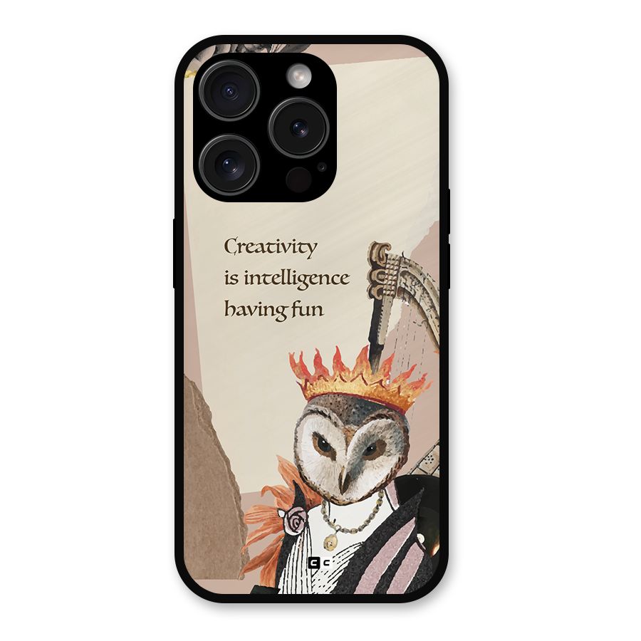 Creativity Intelligence Metal Back Case for iPhone 15 Pro
