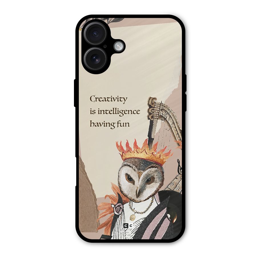 Creativity Intelligence Metal Back Case for iPhone 16 Plus