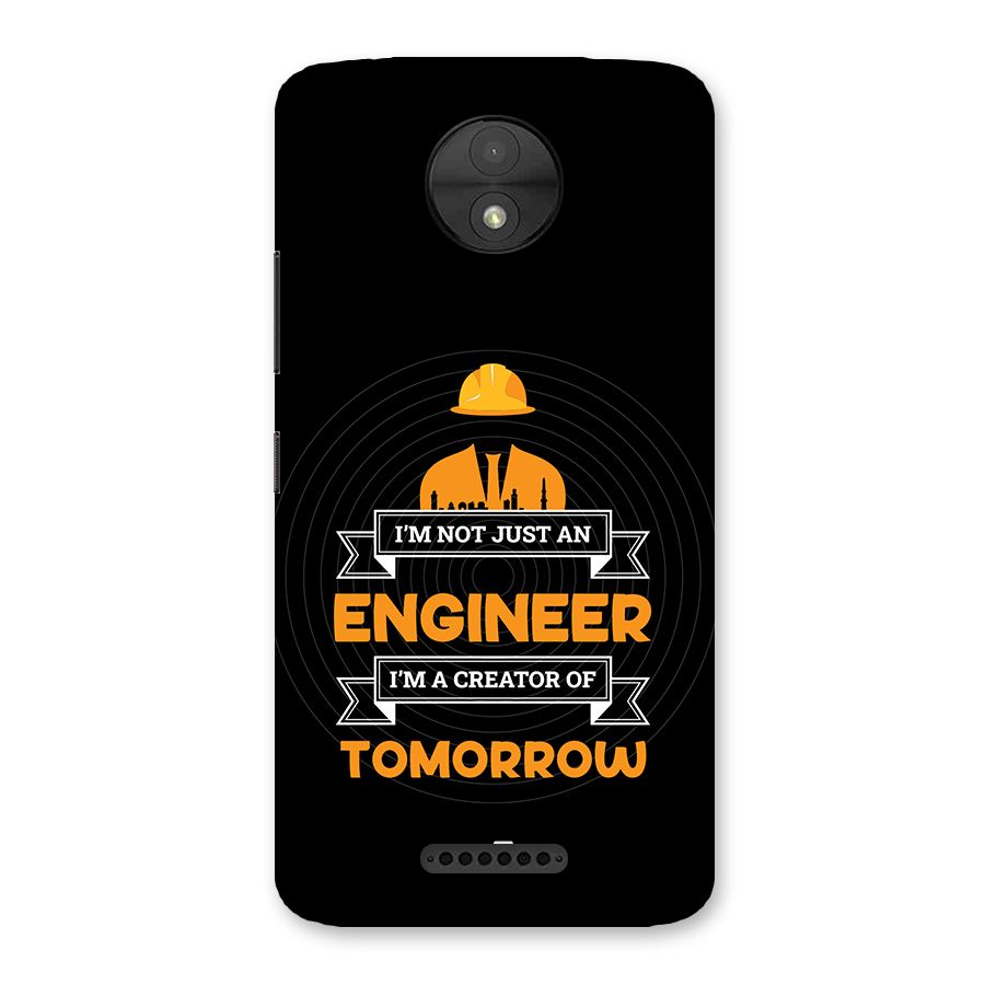 Creator Of Tomorrow Back Case for Moto C