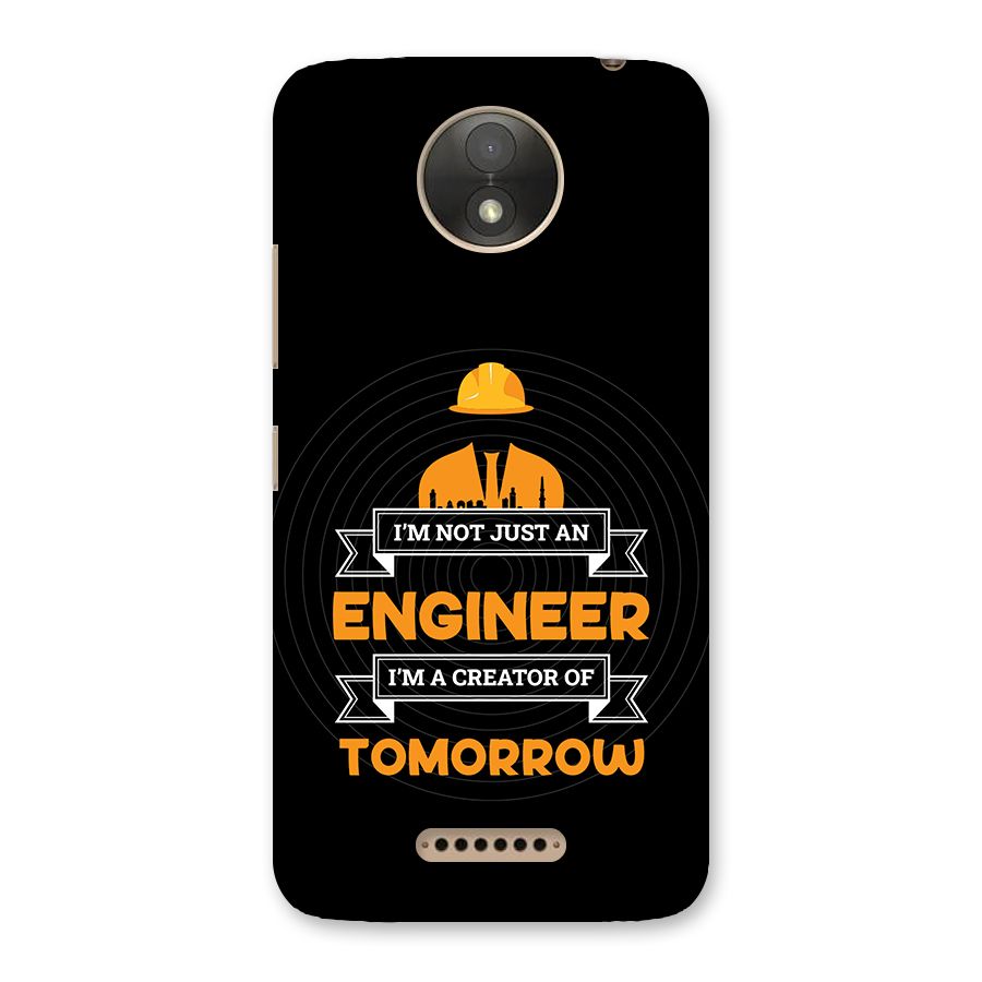 Creator Of Tomorrow Back Case for Moto C Plus
