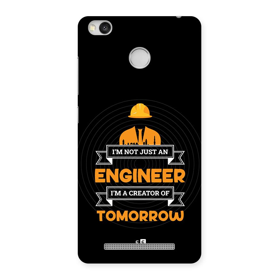 Creator Of Tomorrow Back Case for Redmi 3S Prime