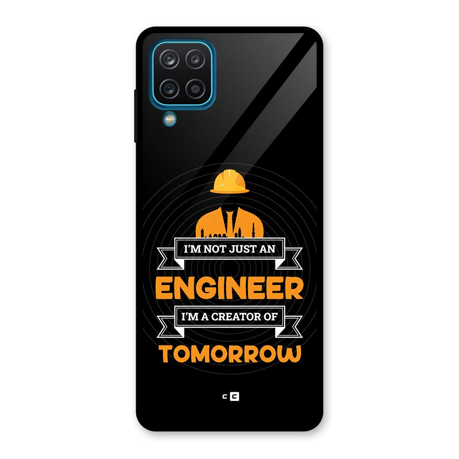 Creator Of Tomorrow Glass Back Case for Galaxy A12