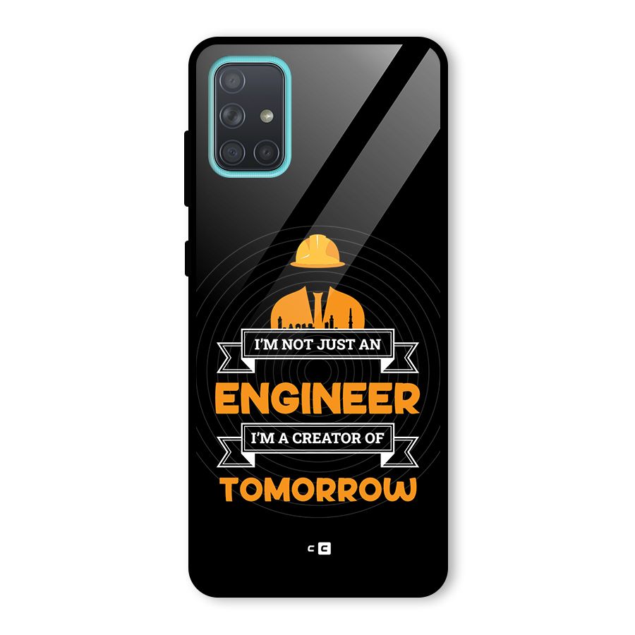 Creator Of Tomorrow Glass Back Case for Galaxy A71