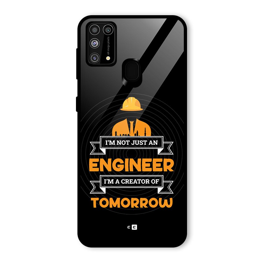 Creator Of Tomorrow Glass Back Case for Galaxy F41