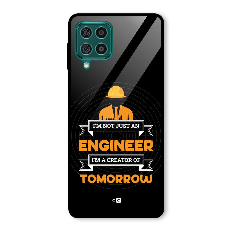 Creator Of Tomorrow Glass Back Case for Galaxy F62