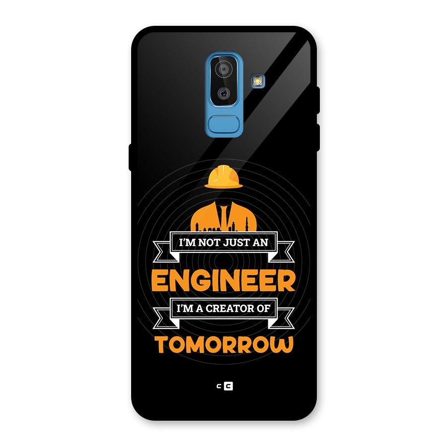 Creator Of Tomorrow Glass Back Case for Galaxy J8