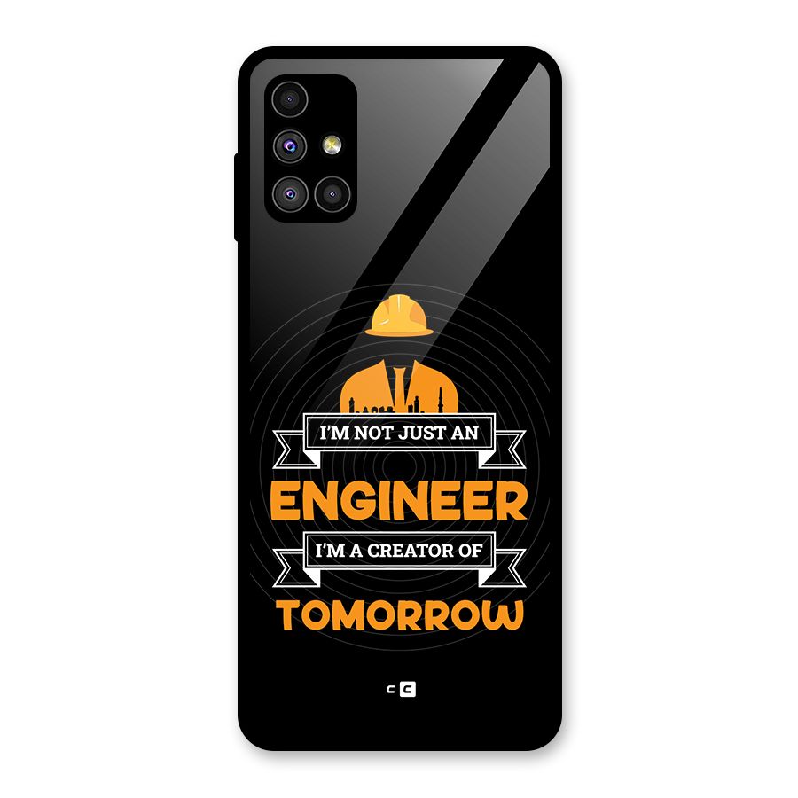 Creator Of Tomorrow Glass Back Case for Galaxy M51