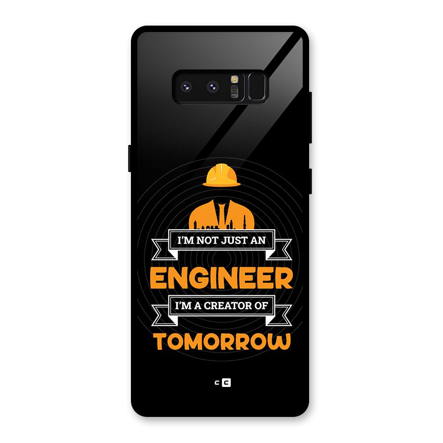Creator Of Tomorrow Glass Back Case for Galaxy Note 8