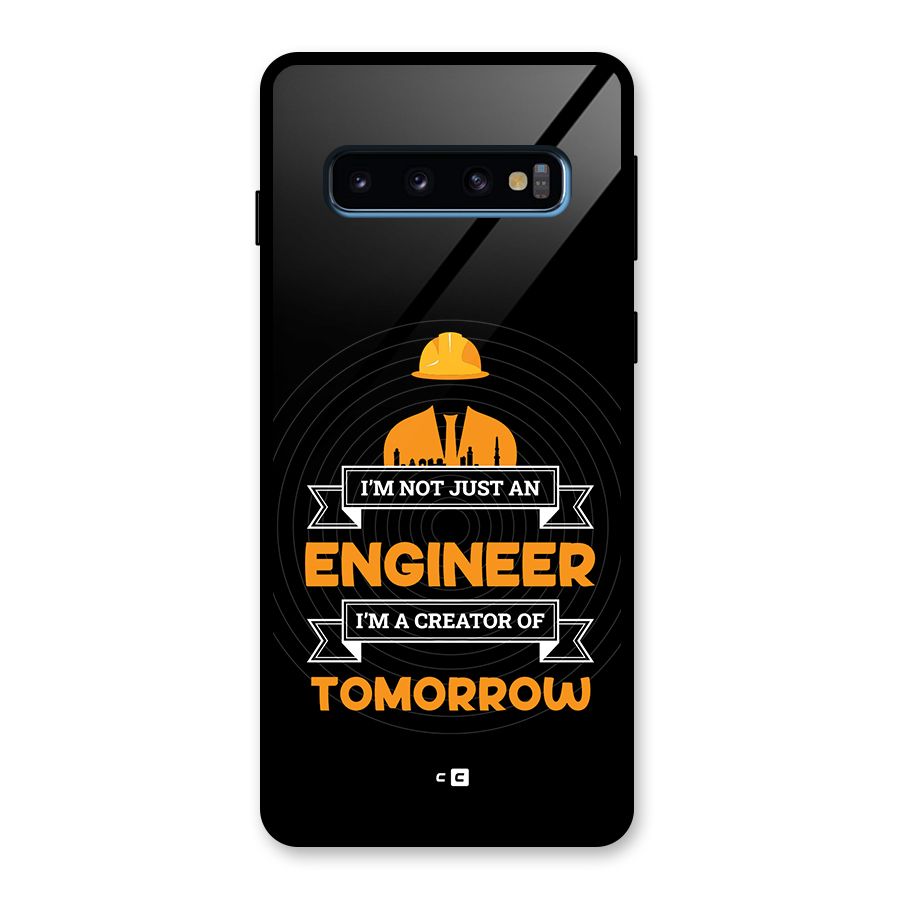 Creator Of Tomorrow Glass Back Case for Galaxy S10