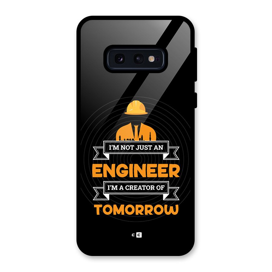 Creator Of Tomorrow Glass Back Case for Galaxy S10e