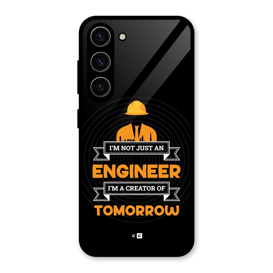 Creator Of Tomorrow Glass Back Case for Galaxy S23