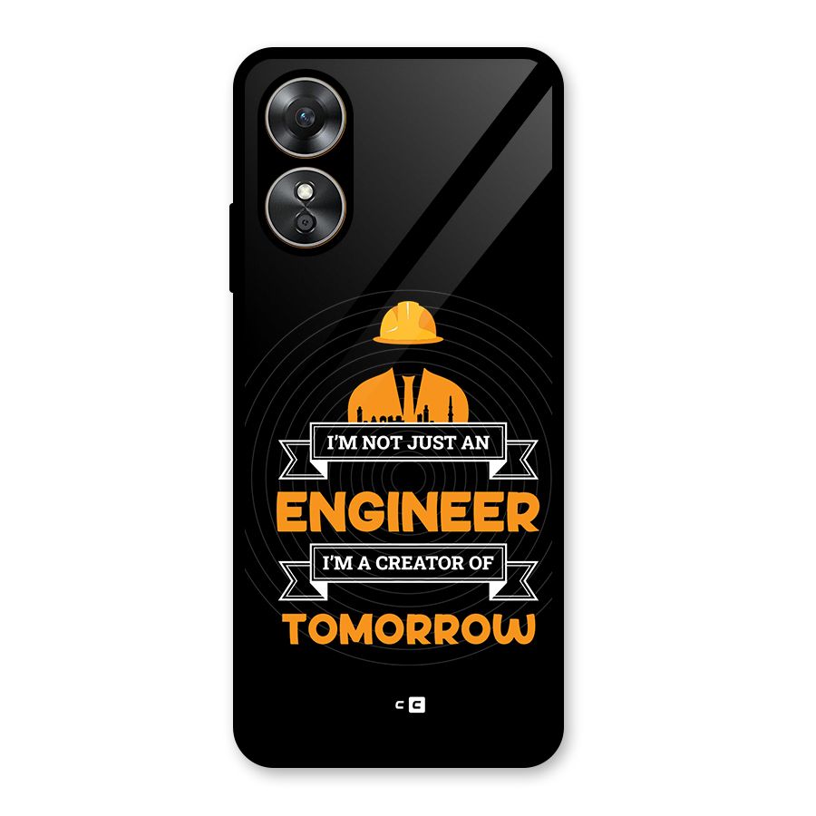 Creator Of Tomorrow Glass Back Case for Oppo A17