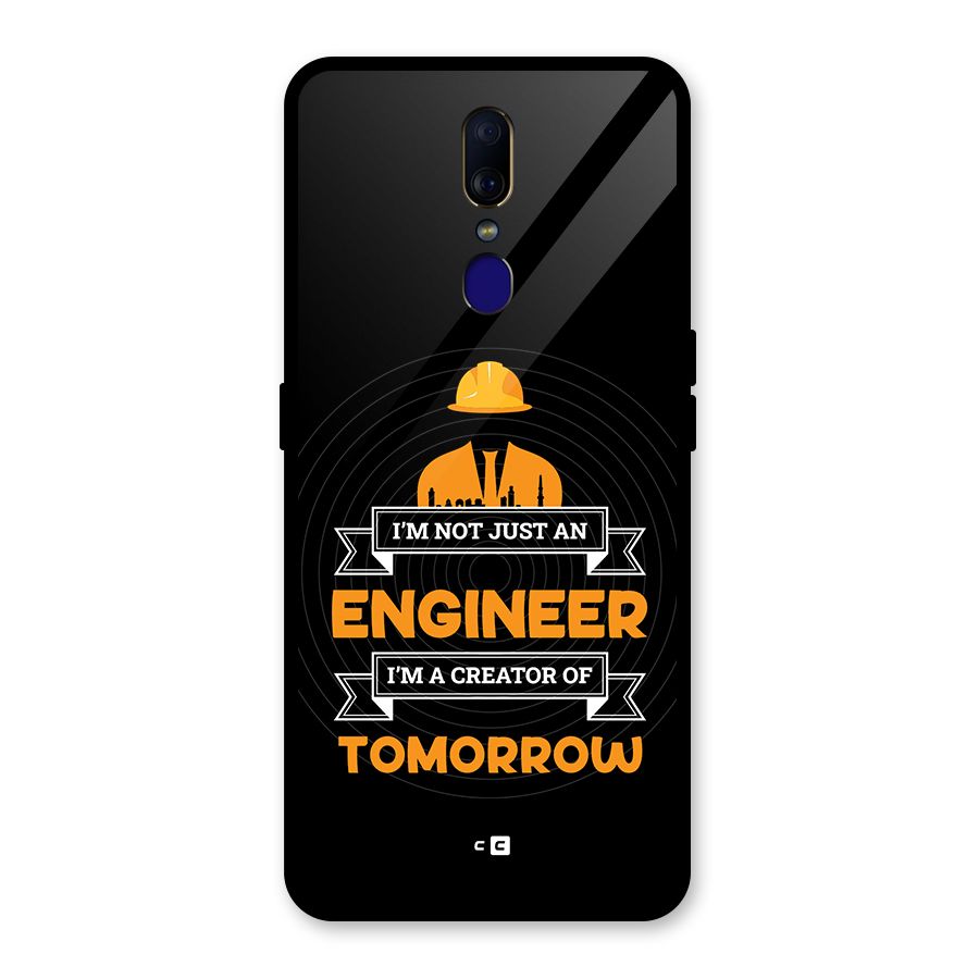 Creator Of Tomorrow Glass Back Case for Oppo F11