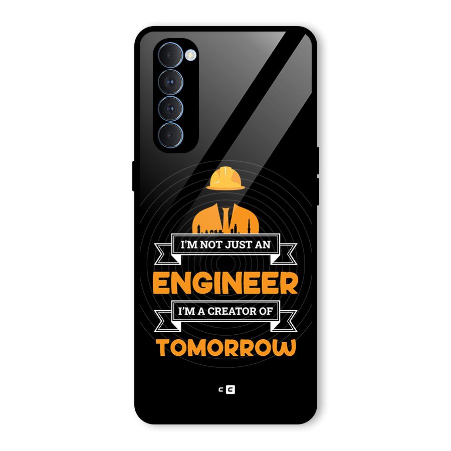 Creator Of Tomorrow Glass Back Case for Oppo Reno4 Pro