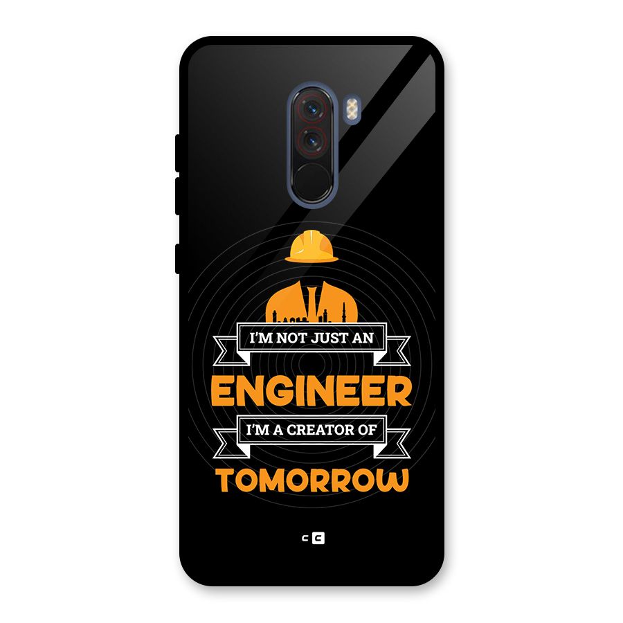 Creator Of Tomorrow Glass Back Case for Poco F1