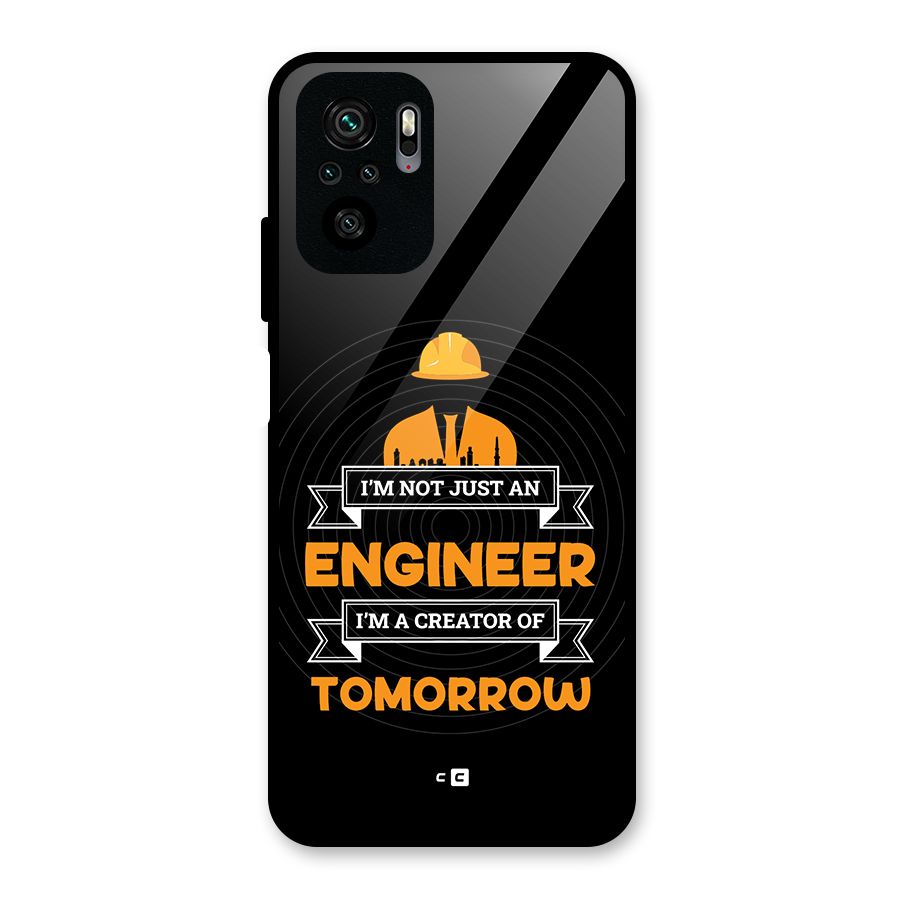 Creator Of Tomorrow Glass Back Case for Redmi Note 10S