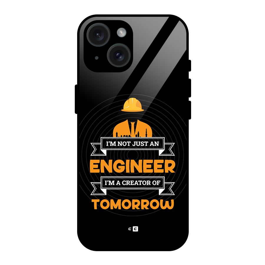 Creator Of Tomorrow Glass Back Case for iPhone 15