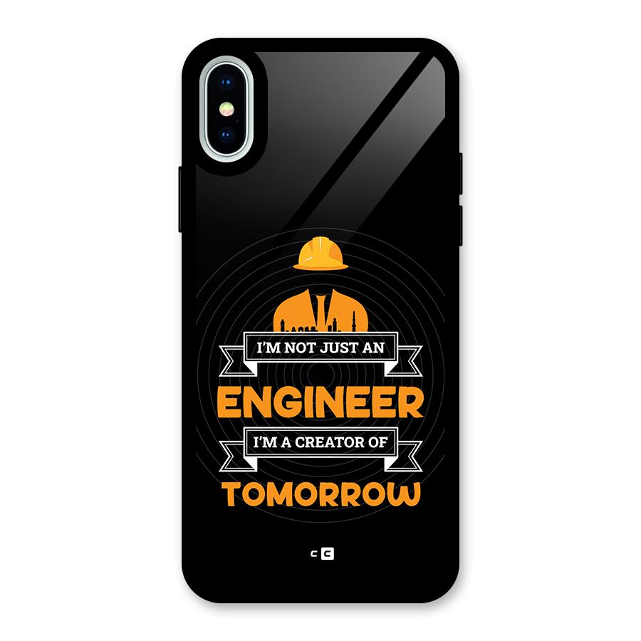 Creator Of Tomorrow Glass Back Case for iPhone XS