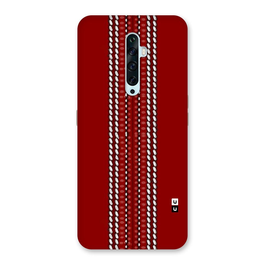 Cricket Ball Design Back Case for Oppo Reno2 Z