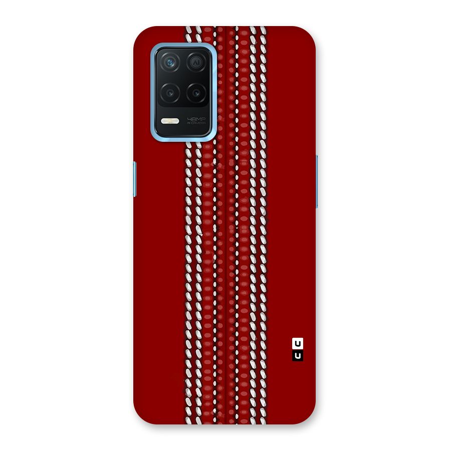 Cricket Ball Design Back Case for Realme 8 5G