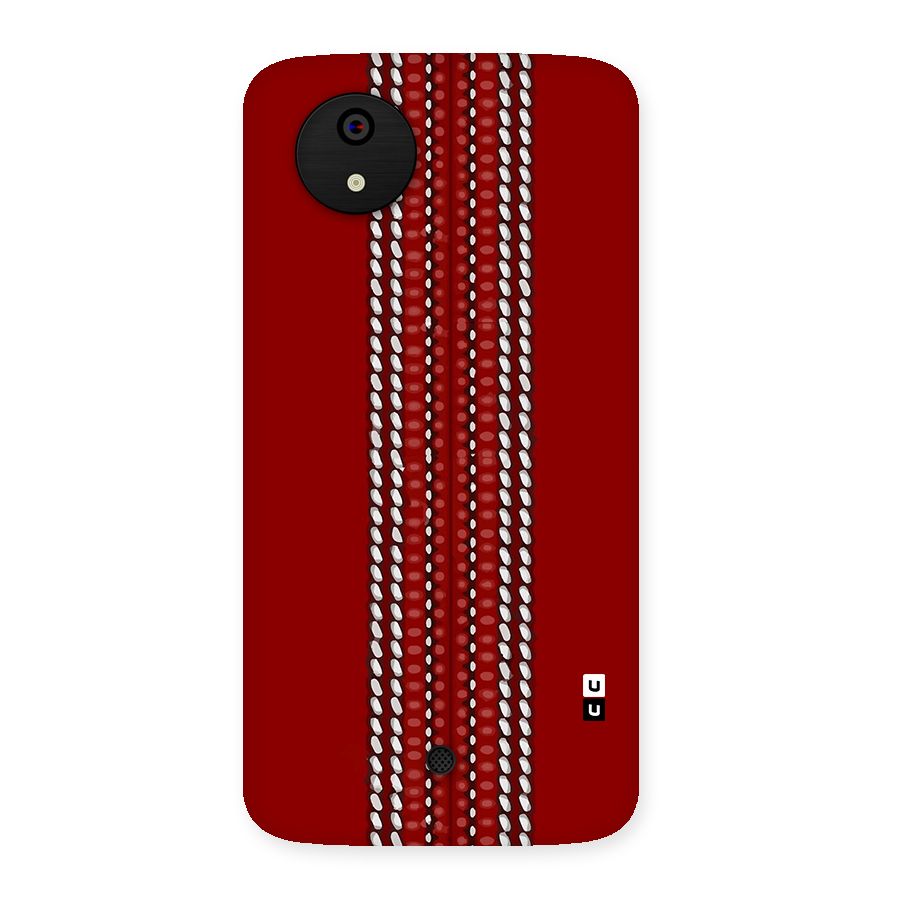 Cricket Ball Pattern Back Case for Canvas A1  AQ4501