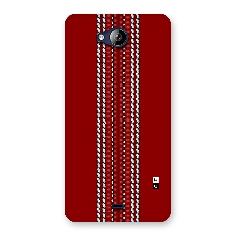 Cricket Ball Pattern Back Case for Canvas Play Q355