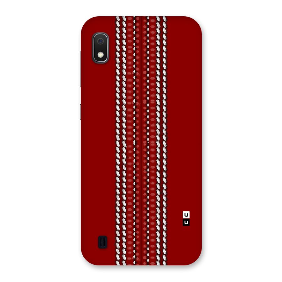Cricket Ball Pattern Back Case for Galaxy A10