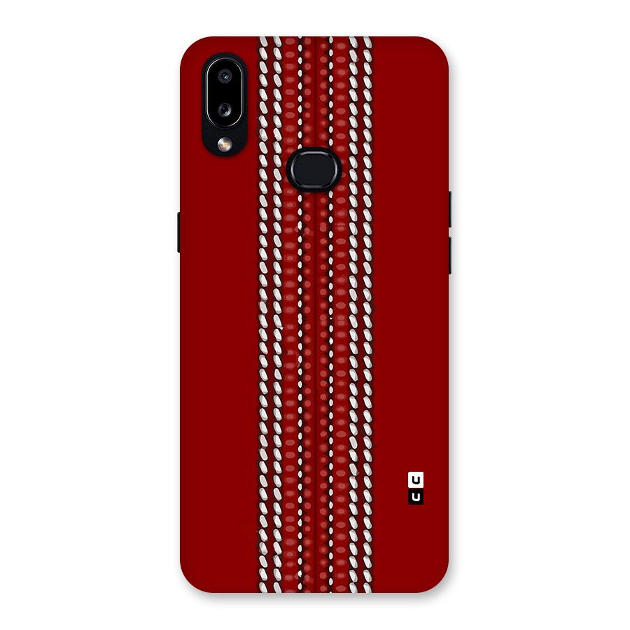 Cricket Ball Pattern Back Case for Galaxy A10s