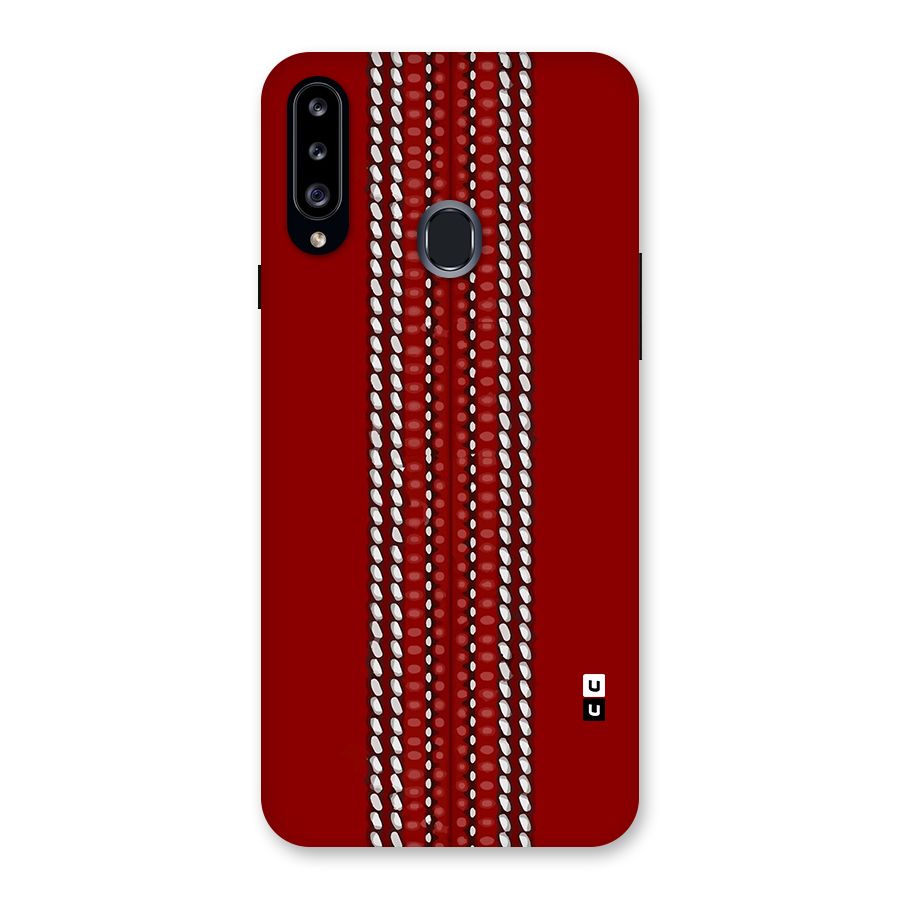 Cricket Ball Pattern Back Case for Galaxy A20s
