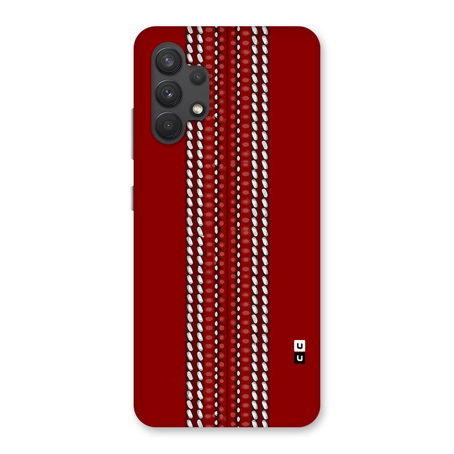 Cricket Ball Pattern Back Case for Galaxy A32