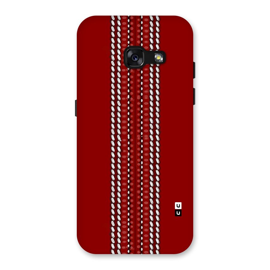 Cricket Ball Pattern Back Case for Galaxy A3 (2017)