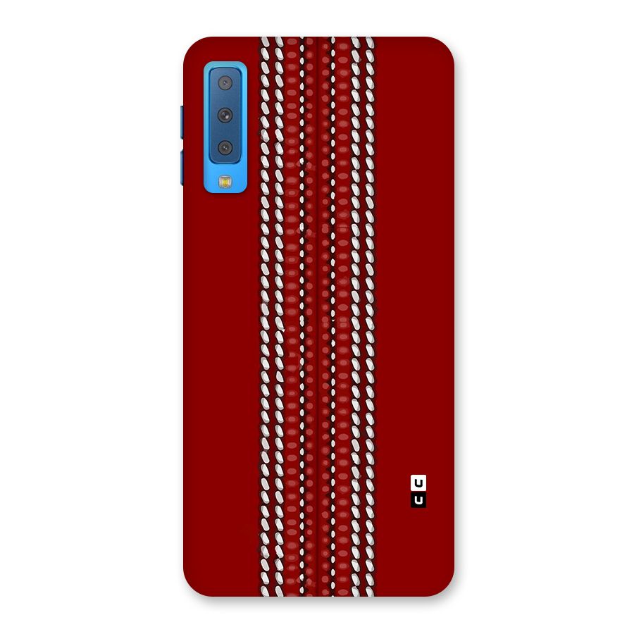 Cricket Ball Pattern Back Case for Galaxy A7 (2018)