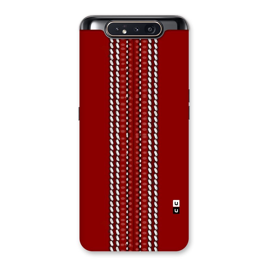 Cricket Ball Pattern Back Case for Galaxy A80