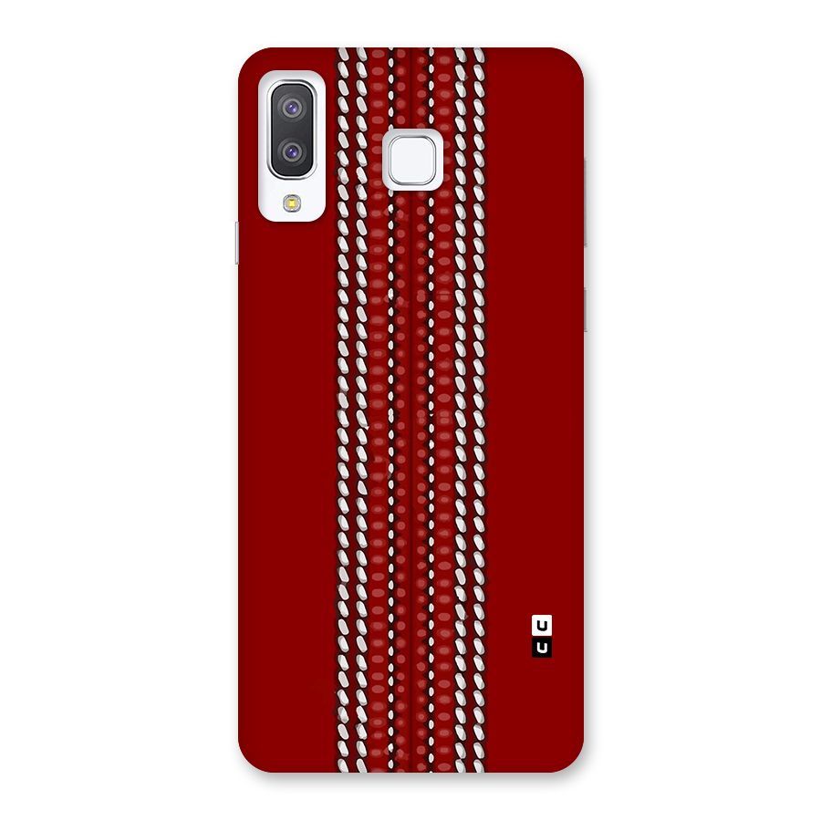 Cricket Ball Pattern Back Case for Galaxy A8 Star