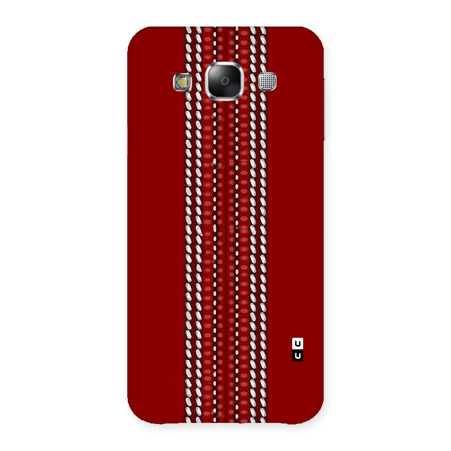Cricket Ball Pattern Back Case for Galaxy E5