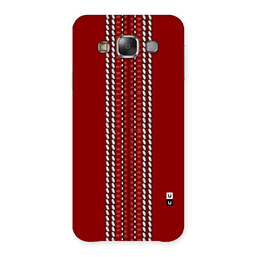 Cricket Ball Pattern Back Case for Galaxy E7