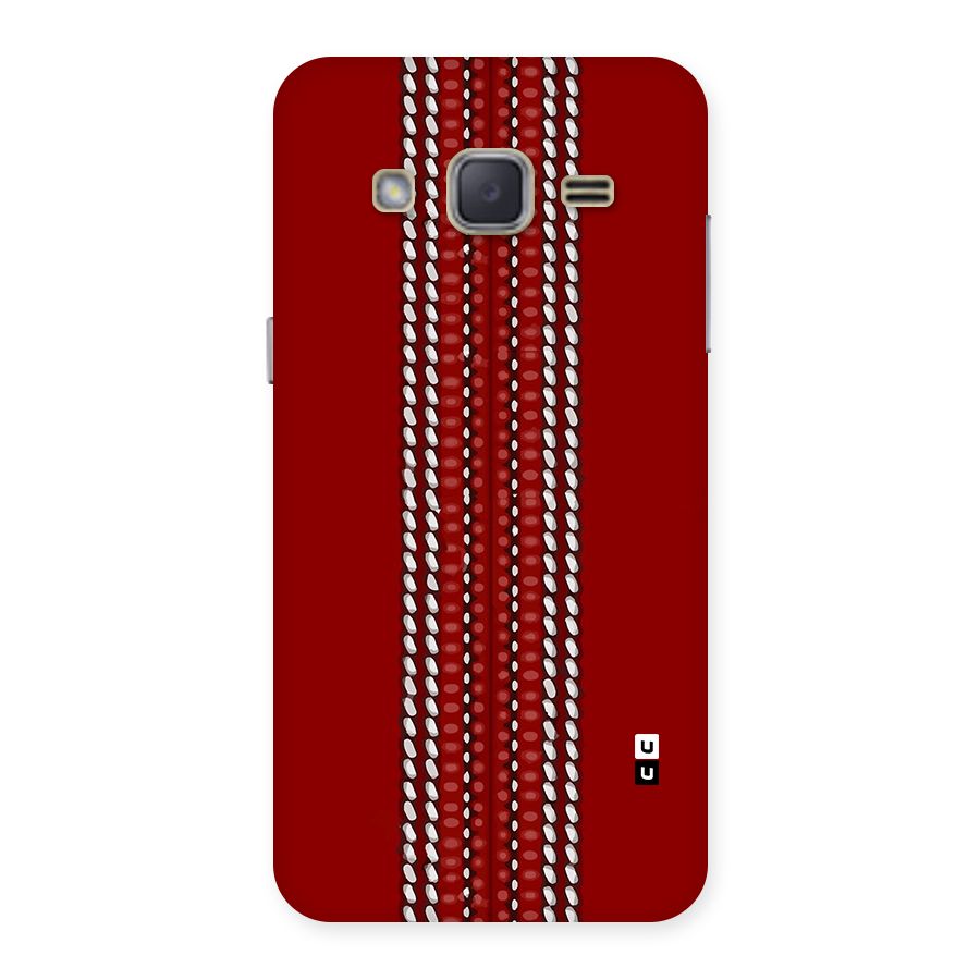 Cricket Ball Pattern Back Case for Galaxy J2