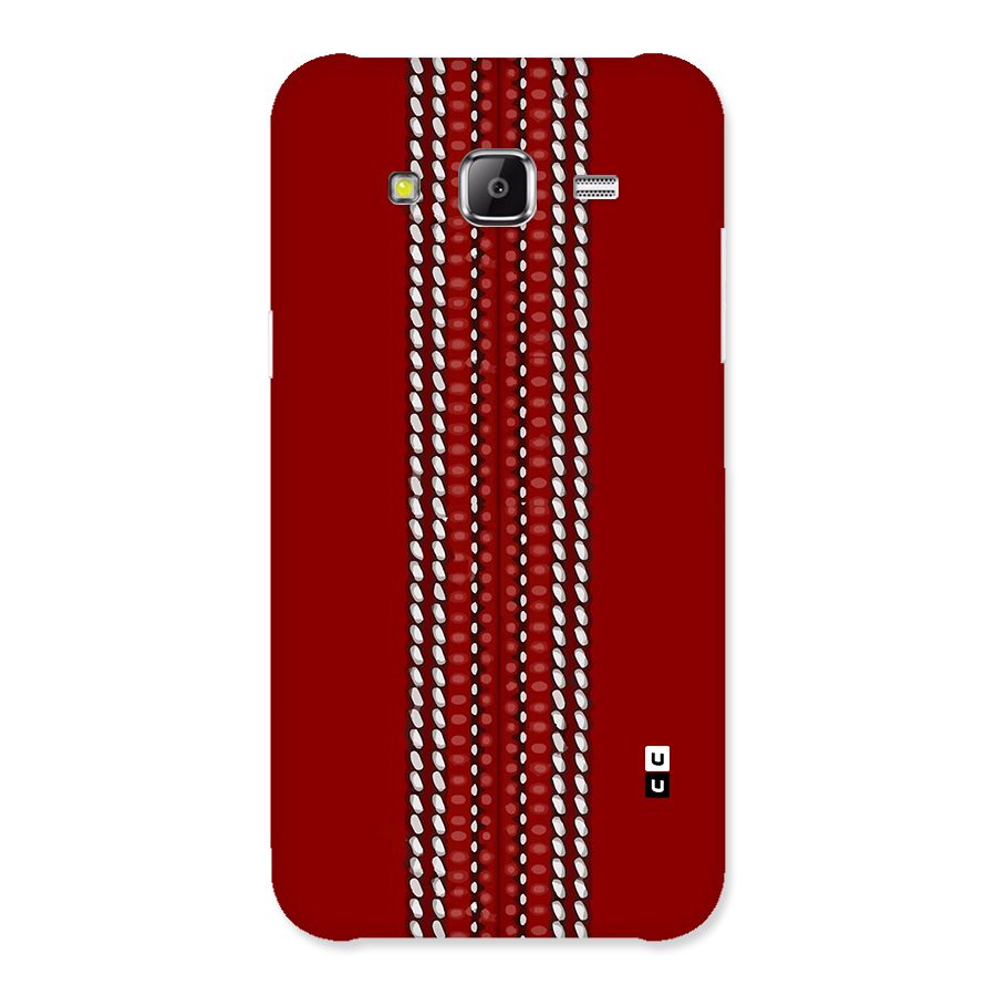 Cricket Ball Pattern Back Case for Galaxy J2 Prime