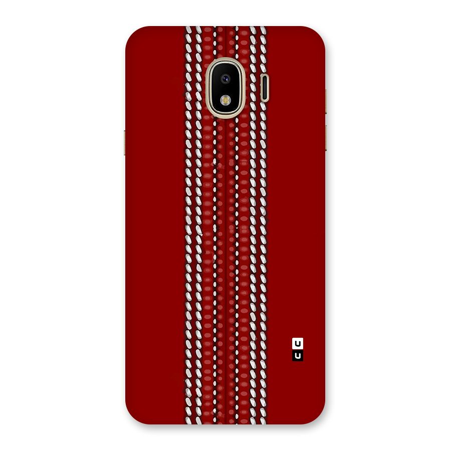Cricket Ball Pattern Back Case for Galaxy J4