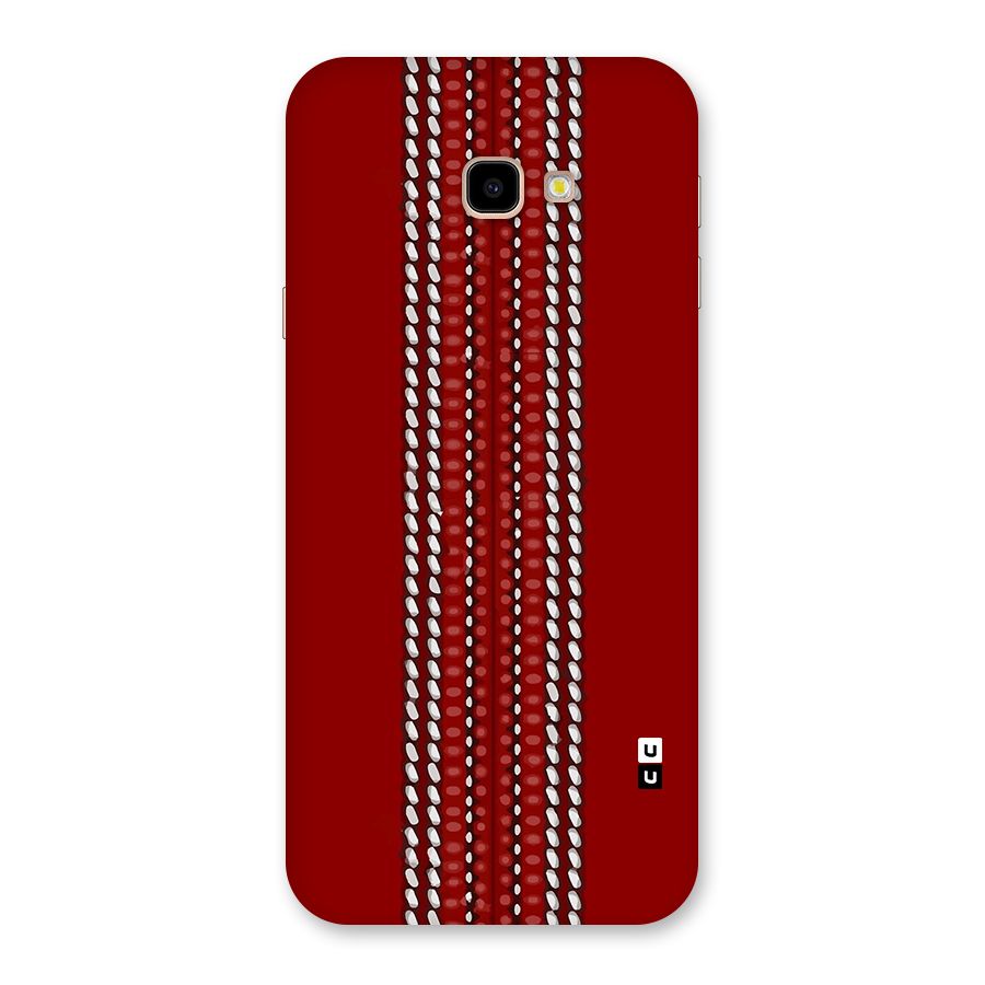 Cricket Ball Pattern Back Case for Galaxy J4 Plus